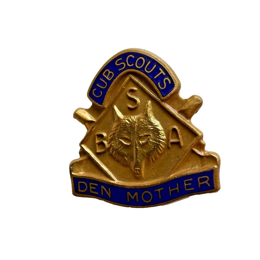 Vintage Cub Scouts Den Mother Boy Scouts Of America Lapel‎ Hat Pin BSA